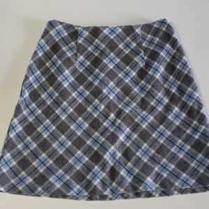 Wool A-Line Mini Skirt